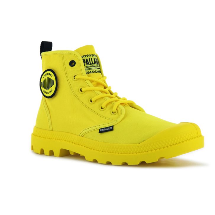 Palladium Pampa Smiley Change Laarzen Heren Geel | NL 02BGAZN